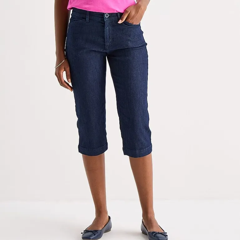 St. John's Bay Womens Secretly Slender Mid Rise Capri Pant