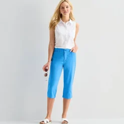 St. John's Bay Womens Secretly Slender Mid Rise Capri Pant