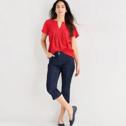 St. John's Bay Womens Secretly Slender Mid Rise Capri Jean