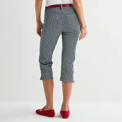 St. John's Bay Womens Secretly Slender Mid Rise Capri Jean