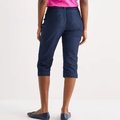 St. John's Bay Womens Secretly Slender Mid Rise Capri Pant