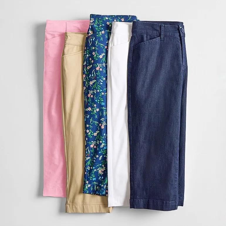 St. John's Bay Womens Secretly Slender Mid Rise Capri Pant