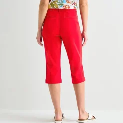 St. John's Bay Womens Secretly Slender Mid Rise Capri Pant