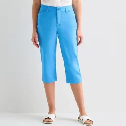 St. John's Bay Womens Secretly Slender Mid Rise Capri Pant