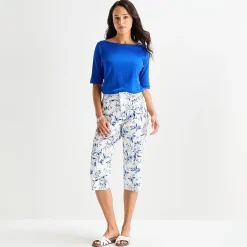 St. John's Bay Womens Secretly Slender Mid Rise Capri Pant