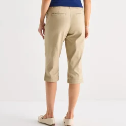 St. John's Bay Womens Secretly Slender Mid Rise Capri Pant