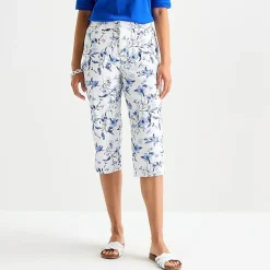 St. John's Bay Womens Secretly Slender Mid Rise Capri Pant