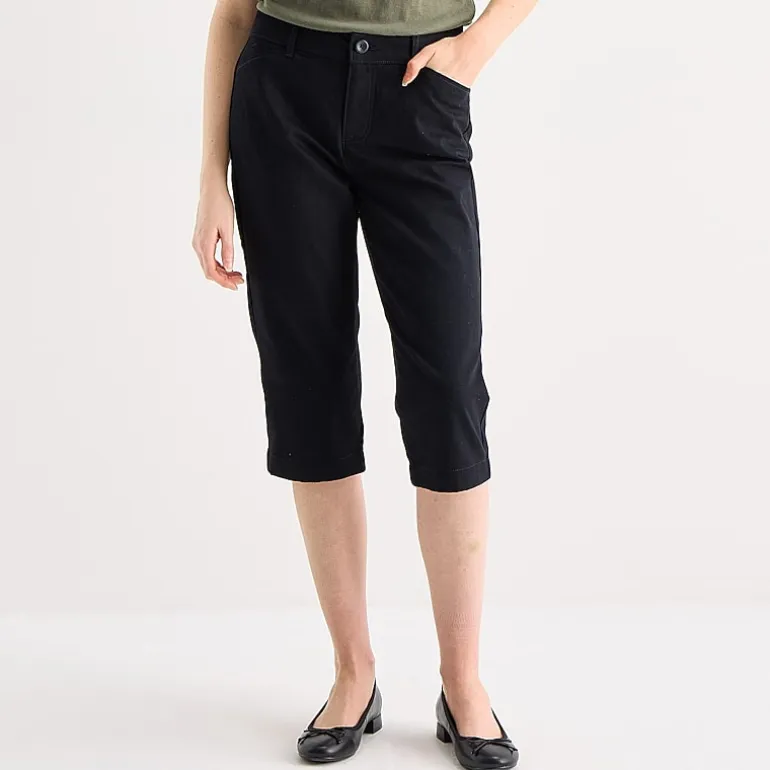 St. John's Bay Womens Secretly Slender Mid Rise Capri Pant