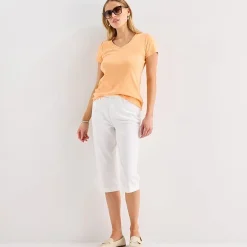 St. John's Bay Womens Secretly Slender Mid Rise Capri Pant