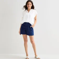 St. John's Bay Womens Short Sleeve Blouse