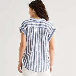 St. John's Bay Womens Short Sleeve Blouse