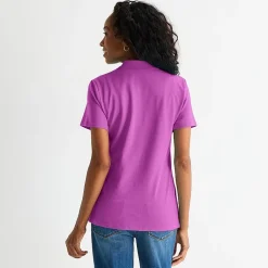 St. John's Bay Womens Short Sleeve Polo Shirt