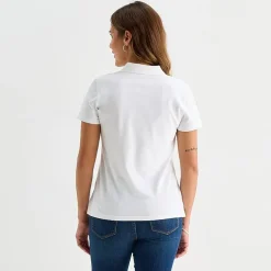 St. John's Bay Womens Short Sleeve Polo Shirt