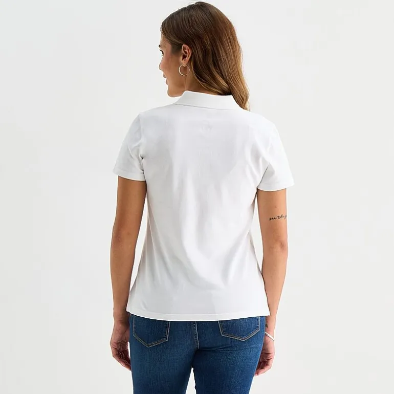 St. John's Bay Womens Short Sleeve Polo Shirt