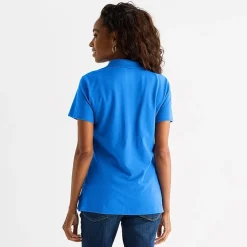St. John's Bay Womens Short Sleeve Polo Shirt