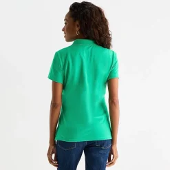 St. John's Bay Womens Short Sleeve Polo Shirt