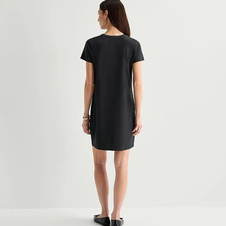 St. John's Bay Womens Short Sleeve T-Shirt Dress