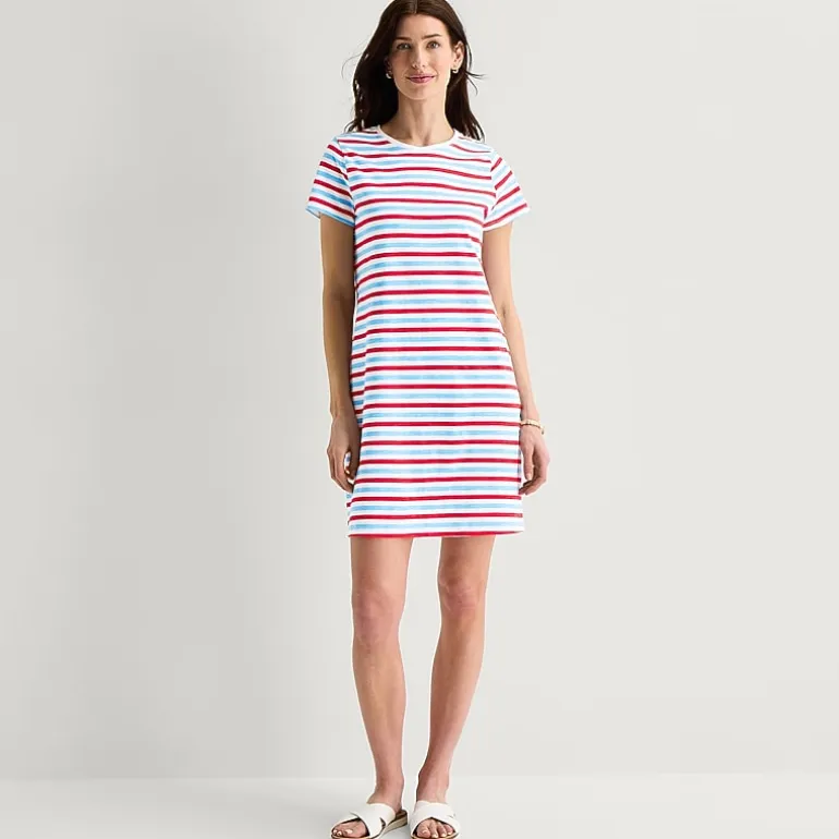 St. John's Bay Womens Short Sleeve T-Shirt Dress