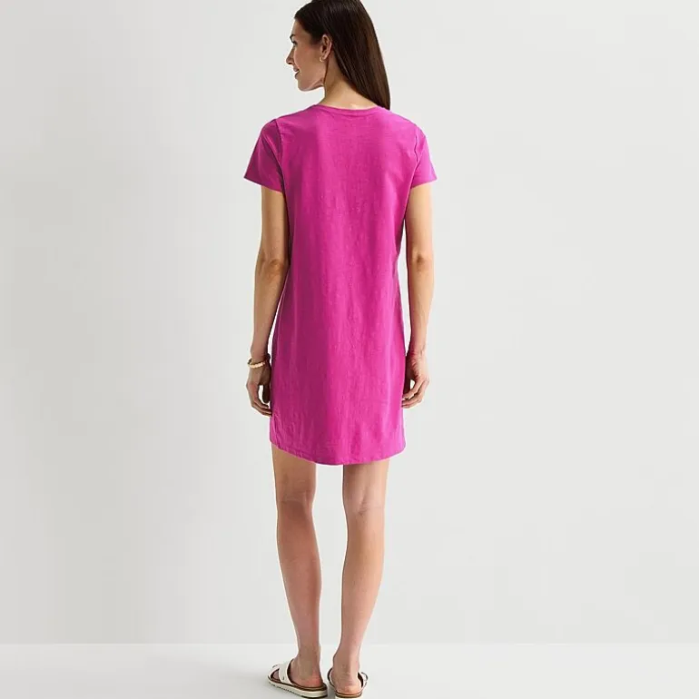 St. John's Bay Womens Short Sleeve T-Shirt Dress