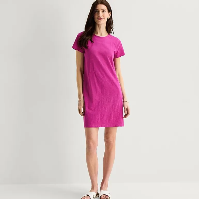 St. John's Bay Womens Short Sleeve T-Shirt Dress
