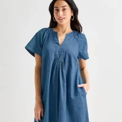 St. John's Bay Womens Short Sleeve Sheath Dress