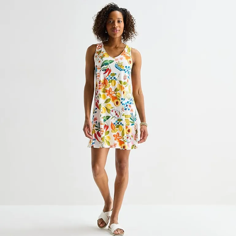 St. John's Bay Womens Sleeveless A-Line Dress