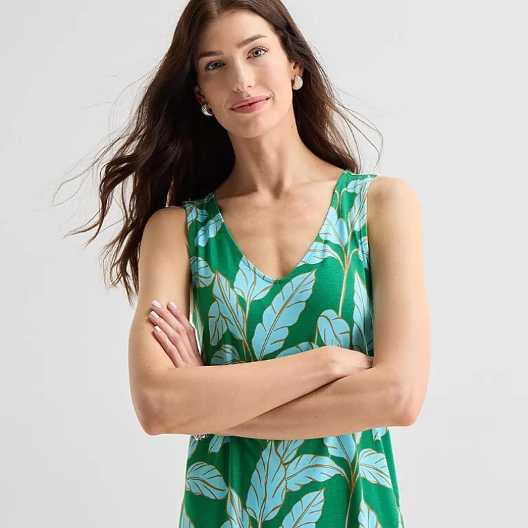 St. John's Bay Womens Sleeveless A-Line Dress