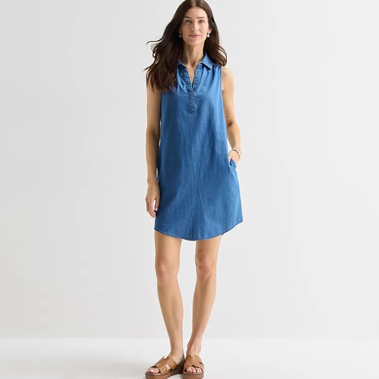 St. John's Bay Womens Sleeveless Sheath Dress
