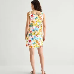 St. John's Bay Womens Square Neck Sleeveless Shift Dress