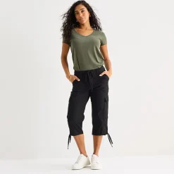 St. John's Bay Womens Straight Capri Pant