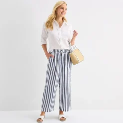 St. John's Bay Womens Straight Cropped Pant
