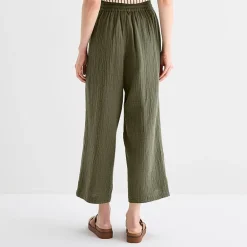 St. John's Bay Womens Straight Cropped Pant