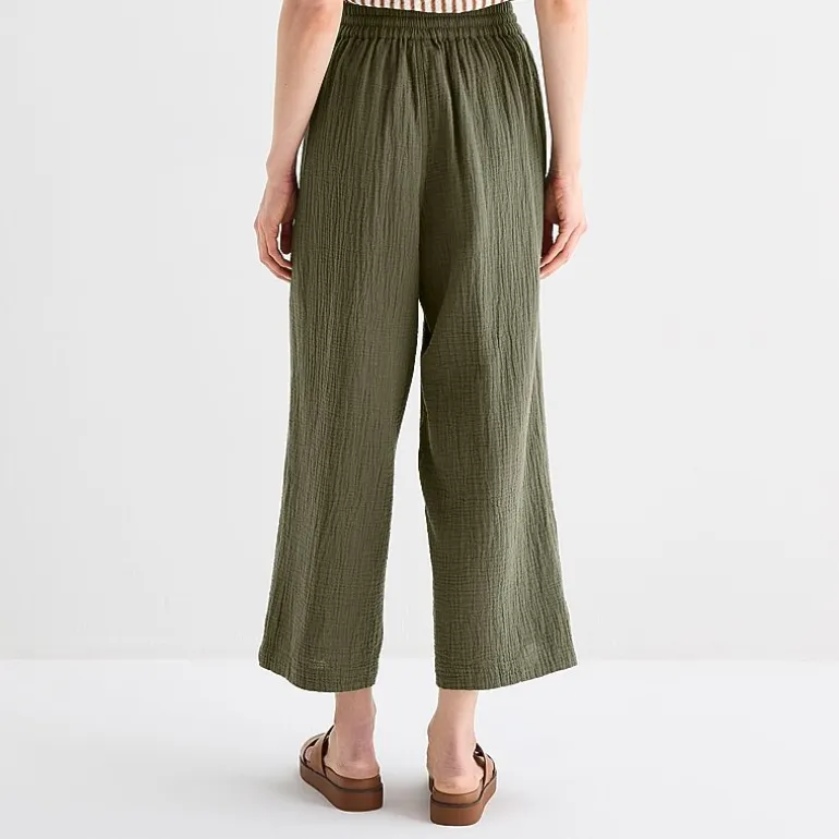 St. John's Bay Womens Straight Cropped Pant