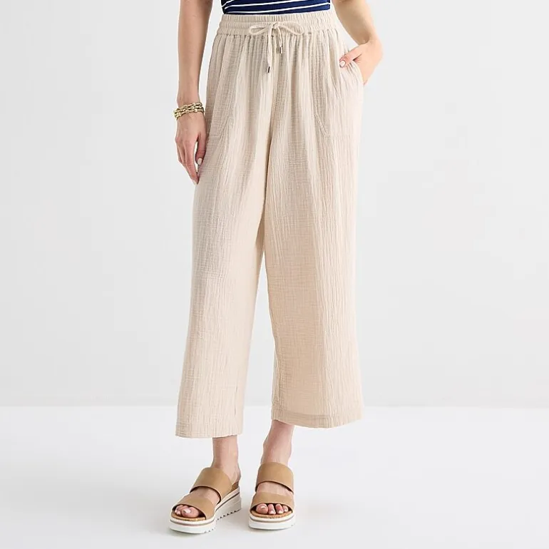 St. John's Bay Womens Straight Cropped Pant