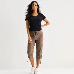 St. John's Bay Womens Straight Capri Pant