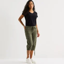St. John's Bay Womens Straight Capri Pant
