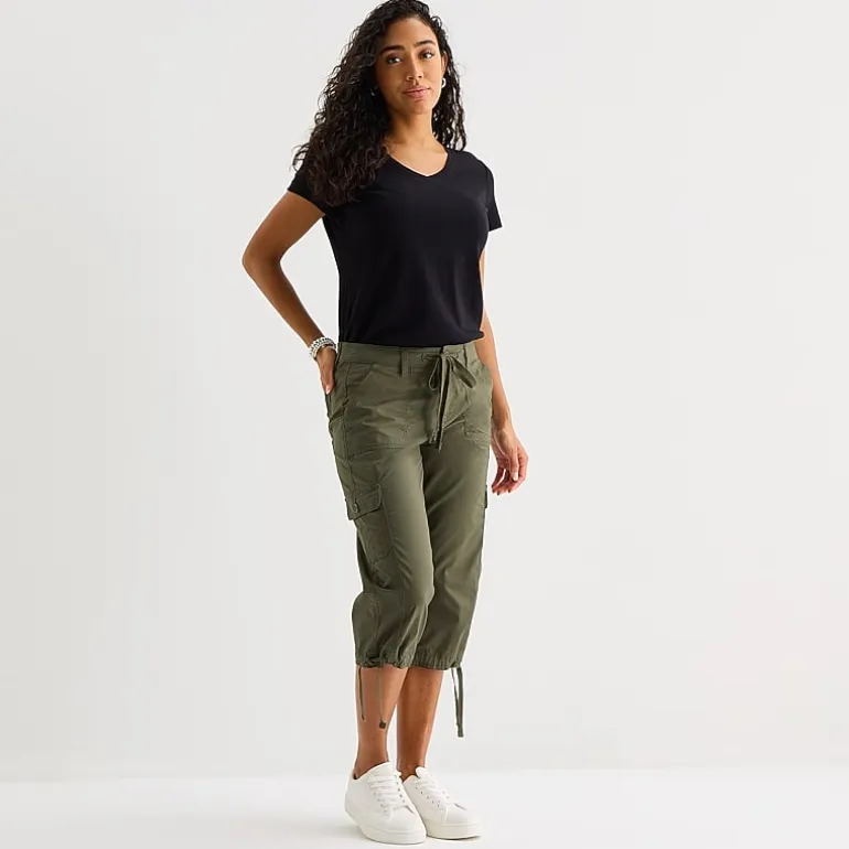 St. John's Bay Womens Straight Capri Pant