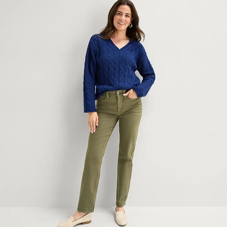 St. John's Bay Womens Straight Leg Jean