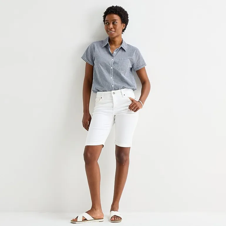 St. John's Bay Womens 11" Tall Bermuda Short