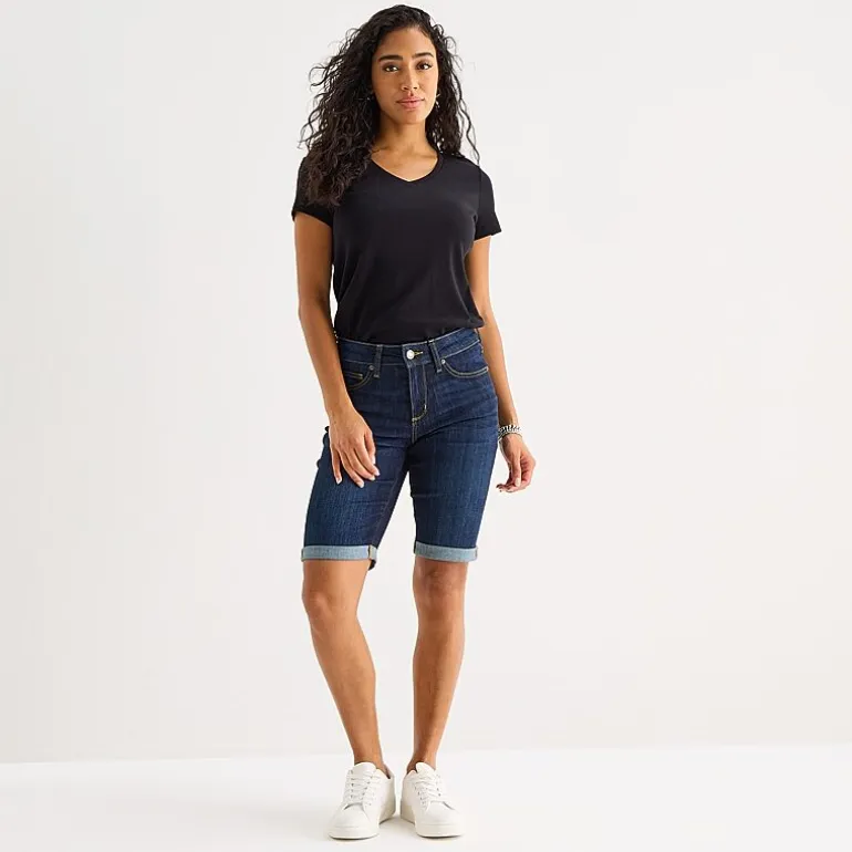 St. John's Bay Womens 11" Tall Bermuda Short