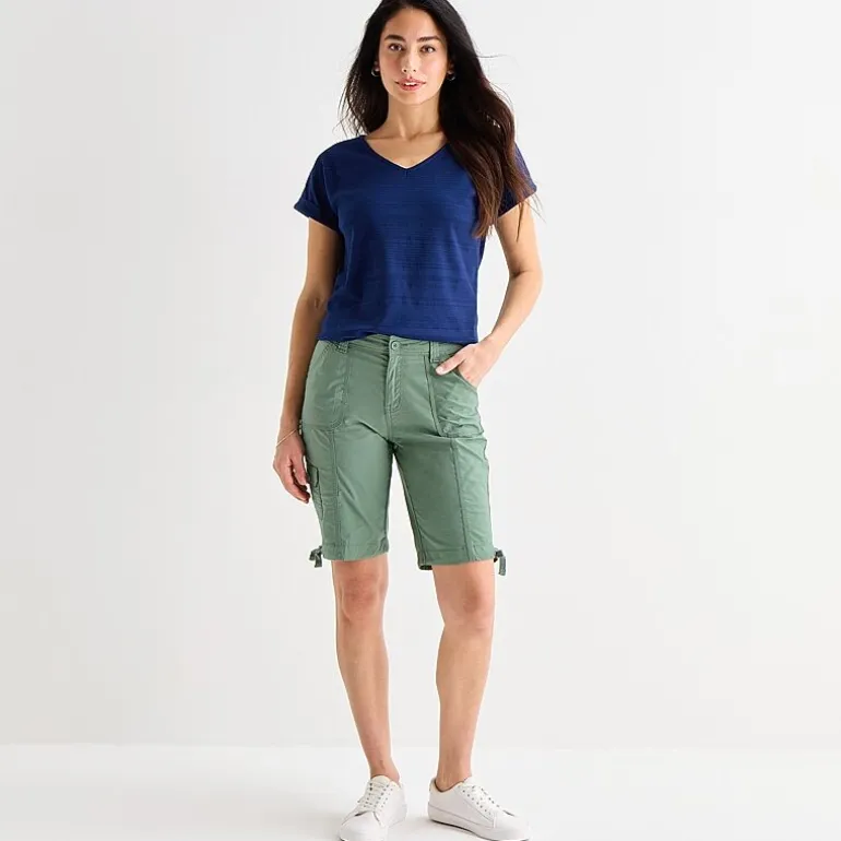 St. John's Bay Womens 11" Tall Bermuda Short