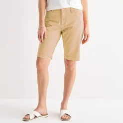 St. John's Bay Womens 11" Tall Bermuda Short