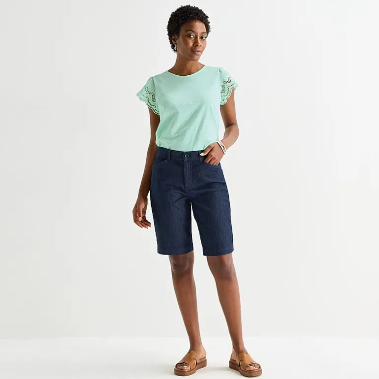 St. John's Bay Womens 11" Tall Bermuda Short