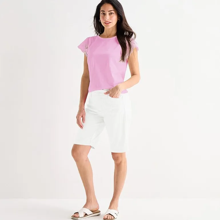 St. John's Bay Womens 11" Tall Bermuda Short