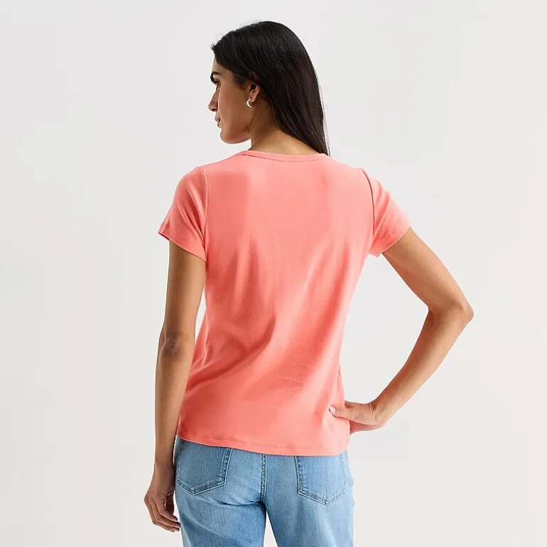 St. John's Bay Womens Tall Crew Neck Short Sleeve T-Shirt