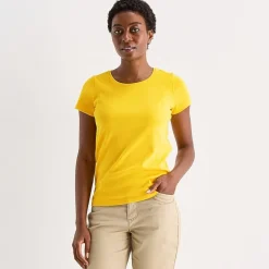 St. John's Bay Womens Tall Crew Neck Short Sleeve T-Shirt