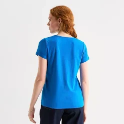 St. John's Bay Womens Tall Crew Neck Short Sleeve T-Shirt