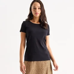 St. John's Bay Womens Tall Crew Neck Short Sleeve T-Shirt