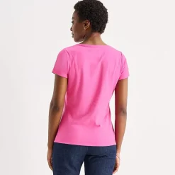 St. John's Bay Womens Tall Crew Neck Short Sleeve T-Shirt