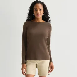 St. John's Bay Womens Tall Crew Neck Long Sleeve T-Shirt